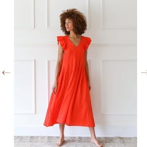 NWT CATARINA DOUBLE GAUZE DRESS IN POPPY